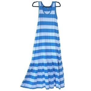 NWOT TRISTAN Sky Blue & White Striped Maxi Dress